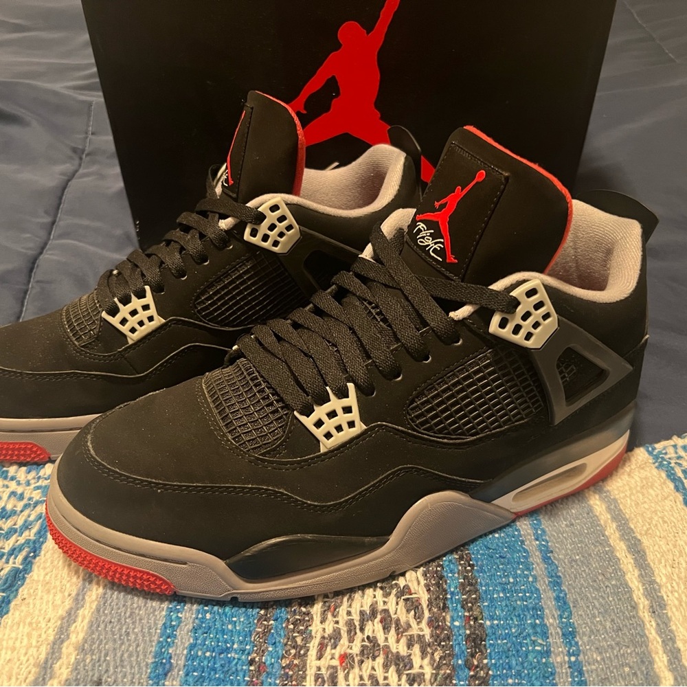 Air Jordan 4 Bred 2019 Size 13 Retro OG Mid Reimagined
